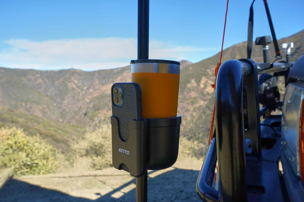 GTFO-CUP AND PHONE HOLDER - TENT AND AWNING